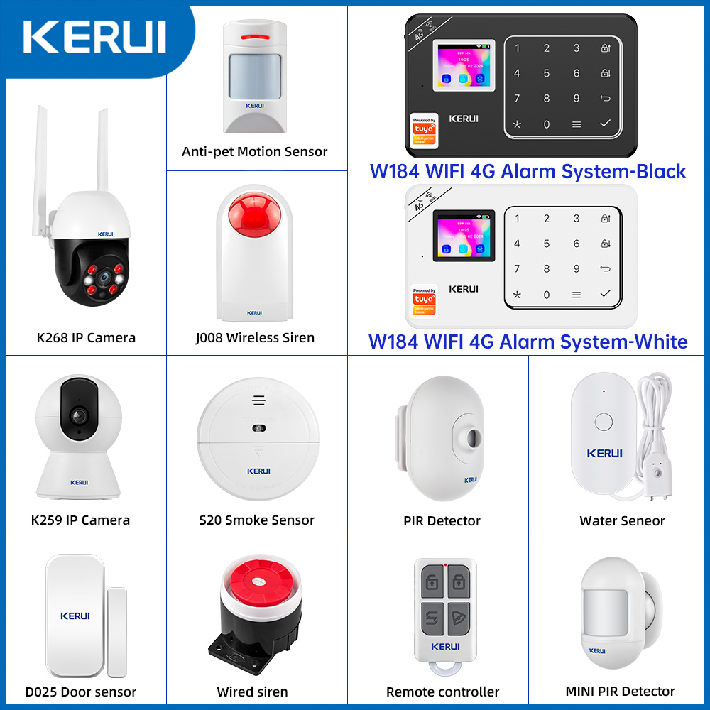 Home Automation System Diy - KERUI DIY Your Home Alarm Set