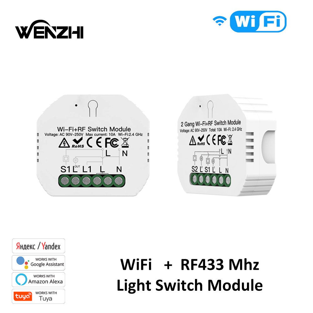 Home Automation Panel Diy - 1/2Gang Công Tắc Đèn Module DIY