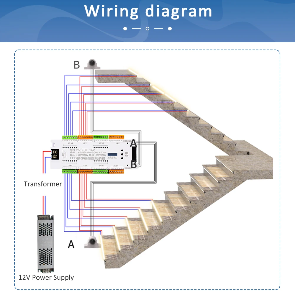 12V LED Stair PIR Motion Senso - đánh giá và giá Motion Sensor Pir Wired