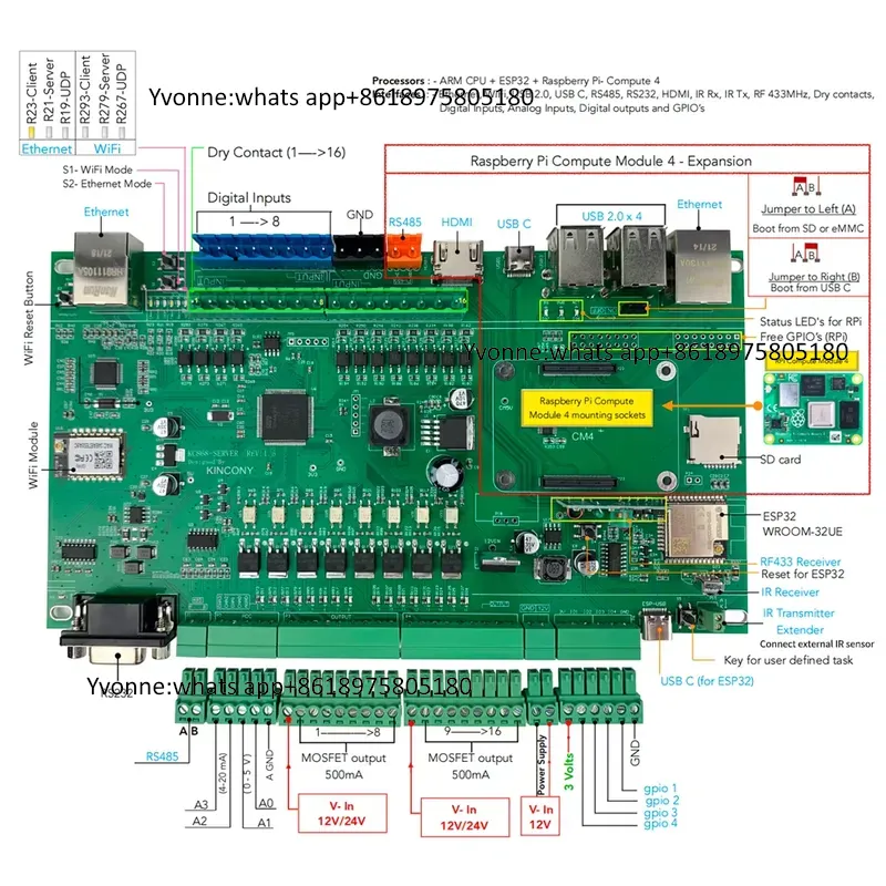 KC868-Server Ethernet Wifi RS2 - đánh giá và giá Diy Home Automation Server