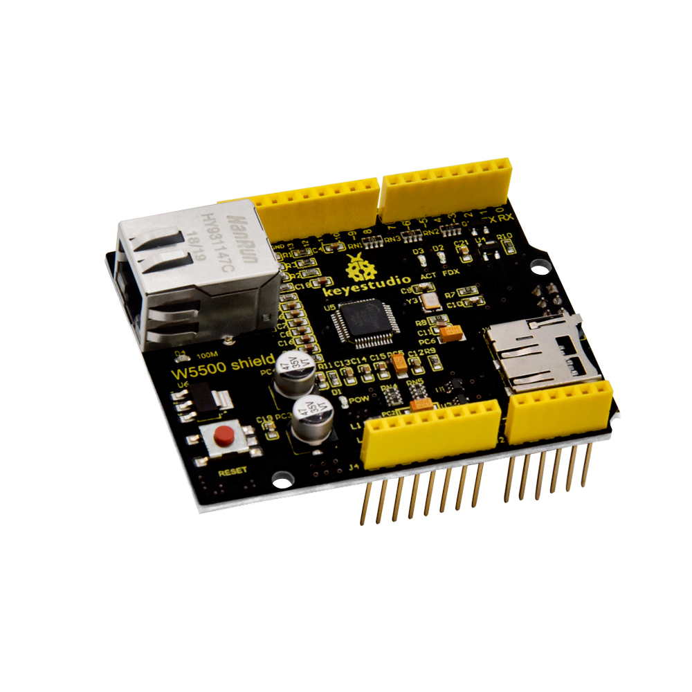 Keyestudio W5500 Ethernet Shie - đánh giá và giá Ethernet Module W5500