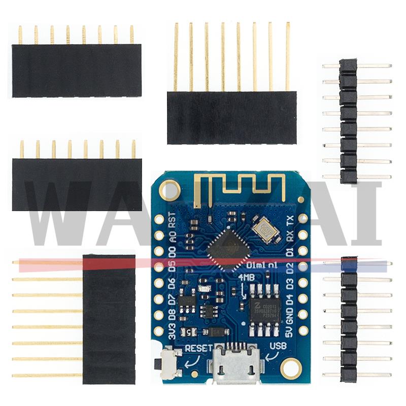 WeMos D1 Mini Pro V3.0.0 Bytes - đánh giá và giá Esp8266 Nodemcu Board