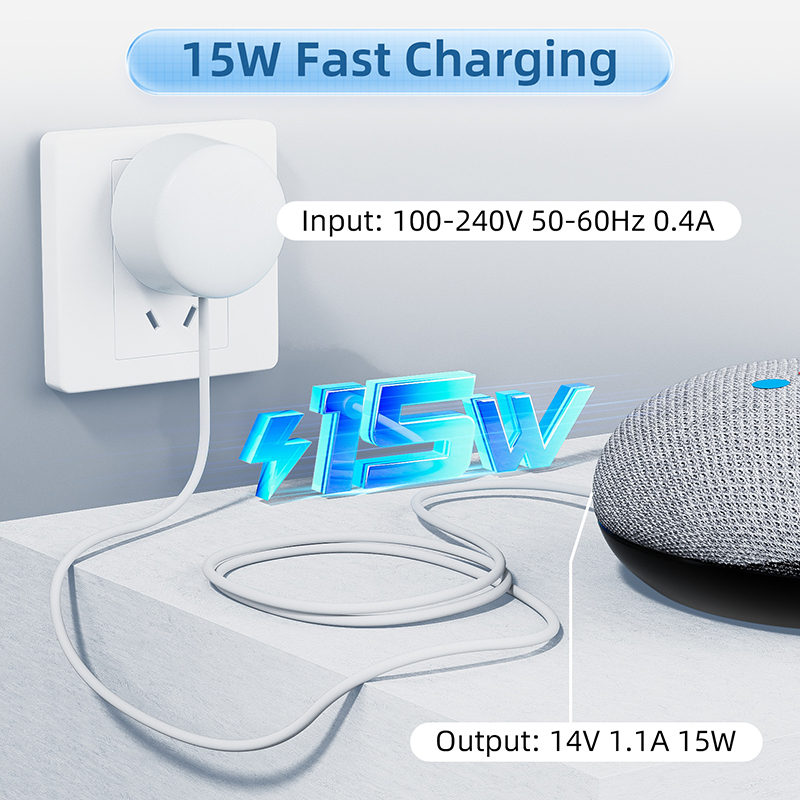 15W OEM Charger for Google Nes - đánh giá và giá Google Speaker Nest Audio