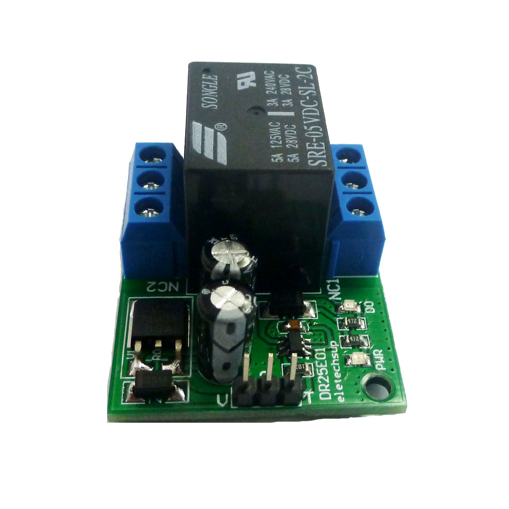 DR25E01 DC 6V 9V 12V 24V 3-5A  - đánh giá và giá Shelly Relay Module