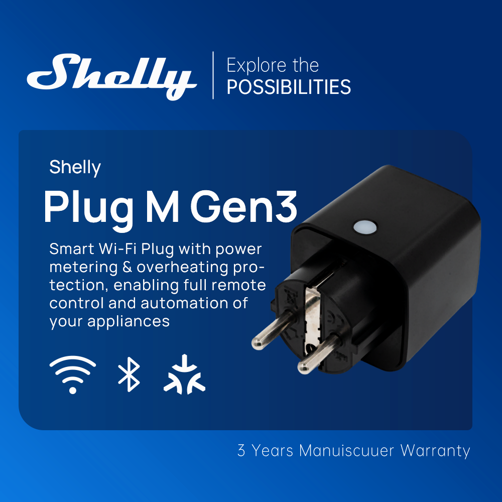 Shelly Plug M Gen3 WiFi Smart  - đánh giá và giá Shelly Relay Module