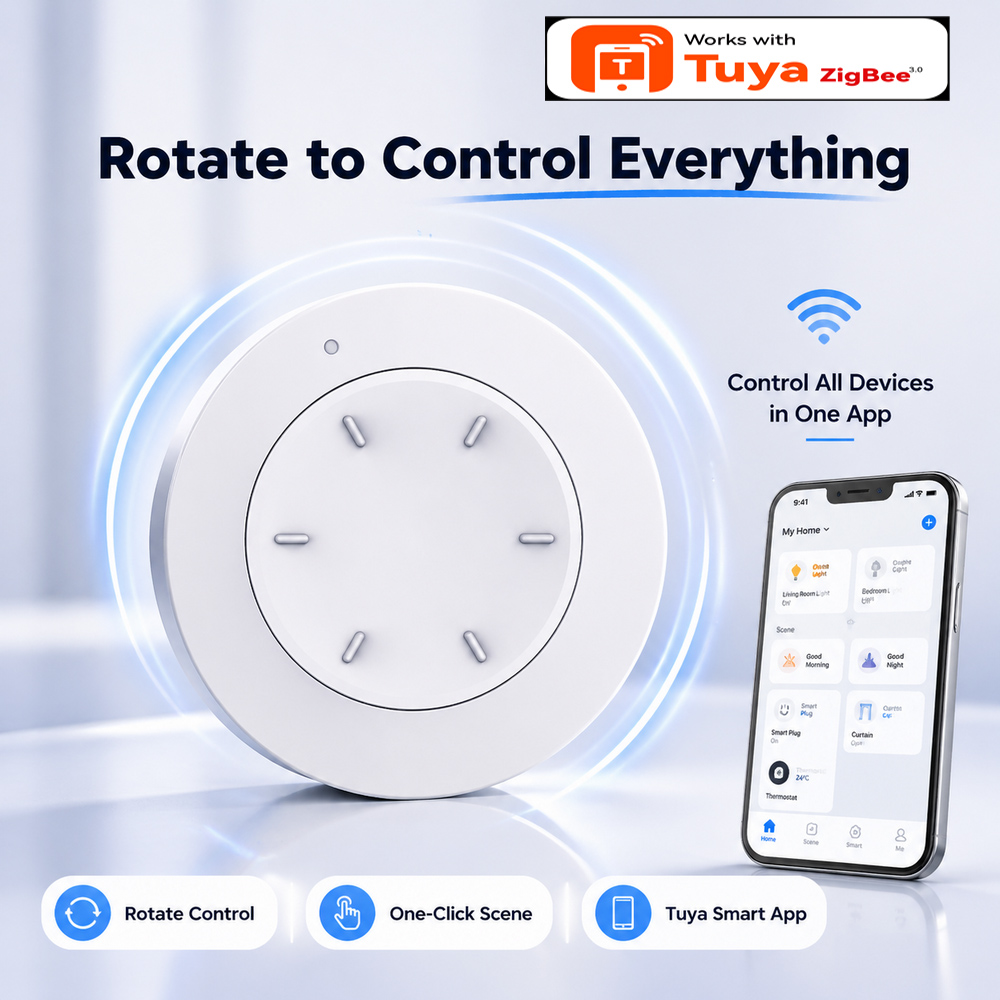Smart ZigBee Knob Switch Work  - đánh giá và giá Home Automation Technology