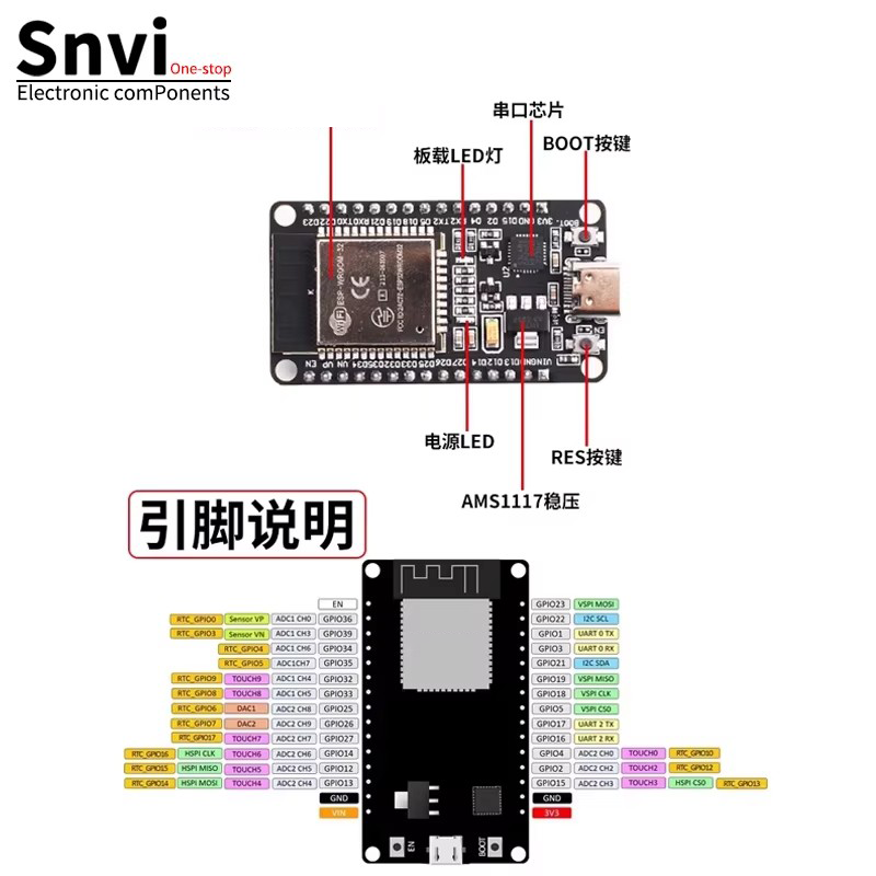 ESP32 Development Board  WiFi  - đánh giá và giá Esp8266 Nodemcu Board