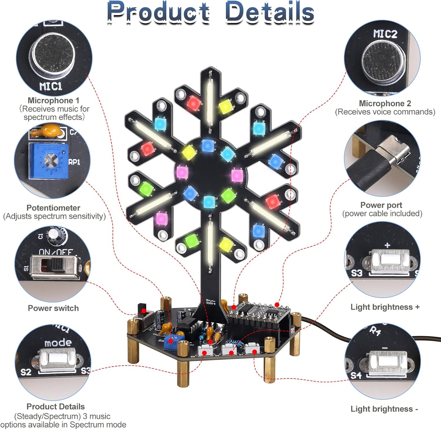 Voice Control Spectrum Light S - đánh giá và giá Home Automation System Diy