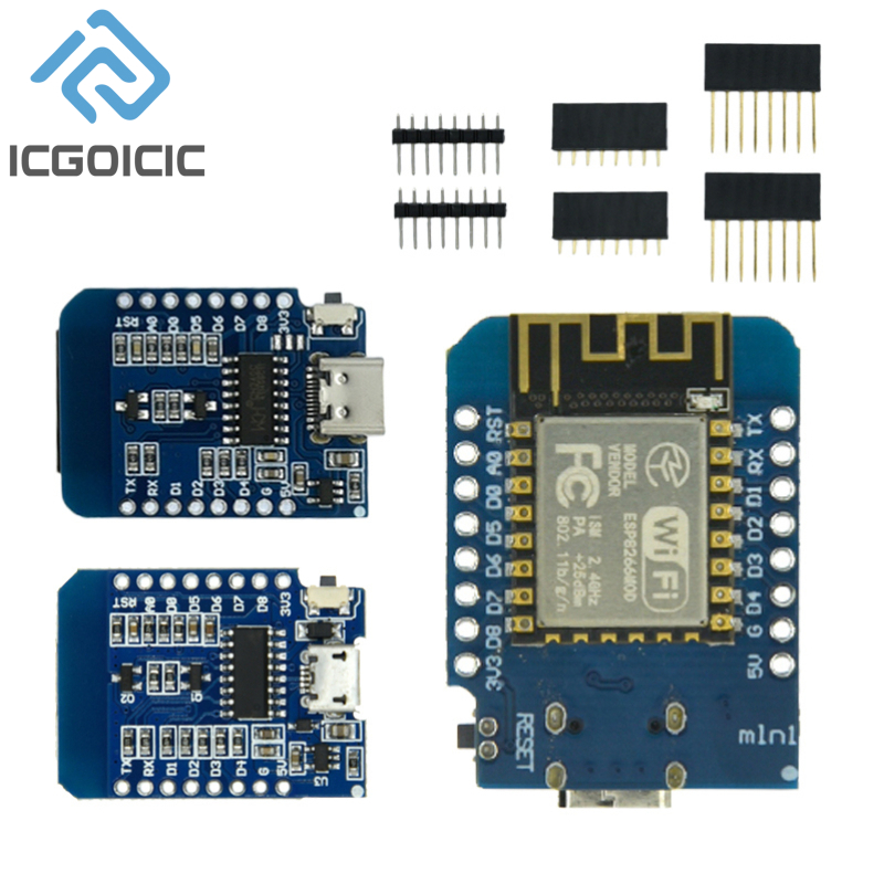D1 Mini-Mini NodeMcu 4M Bytes  - đánh giá và giá Esp8266 Nodemcu Board