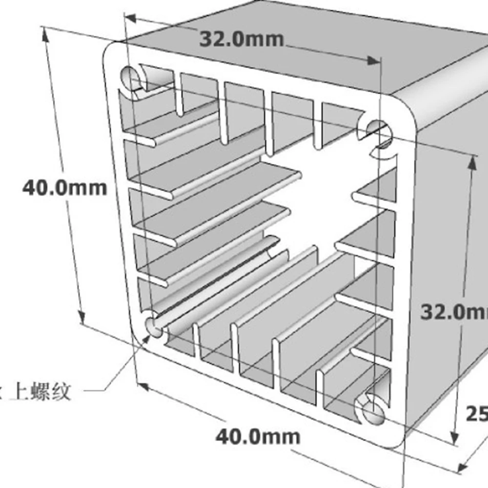 1pcs 40x40mm Aluminum Square H - đánh giá và giá Home Automation System Diy