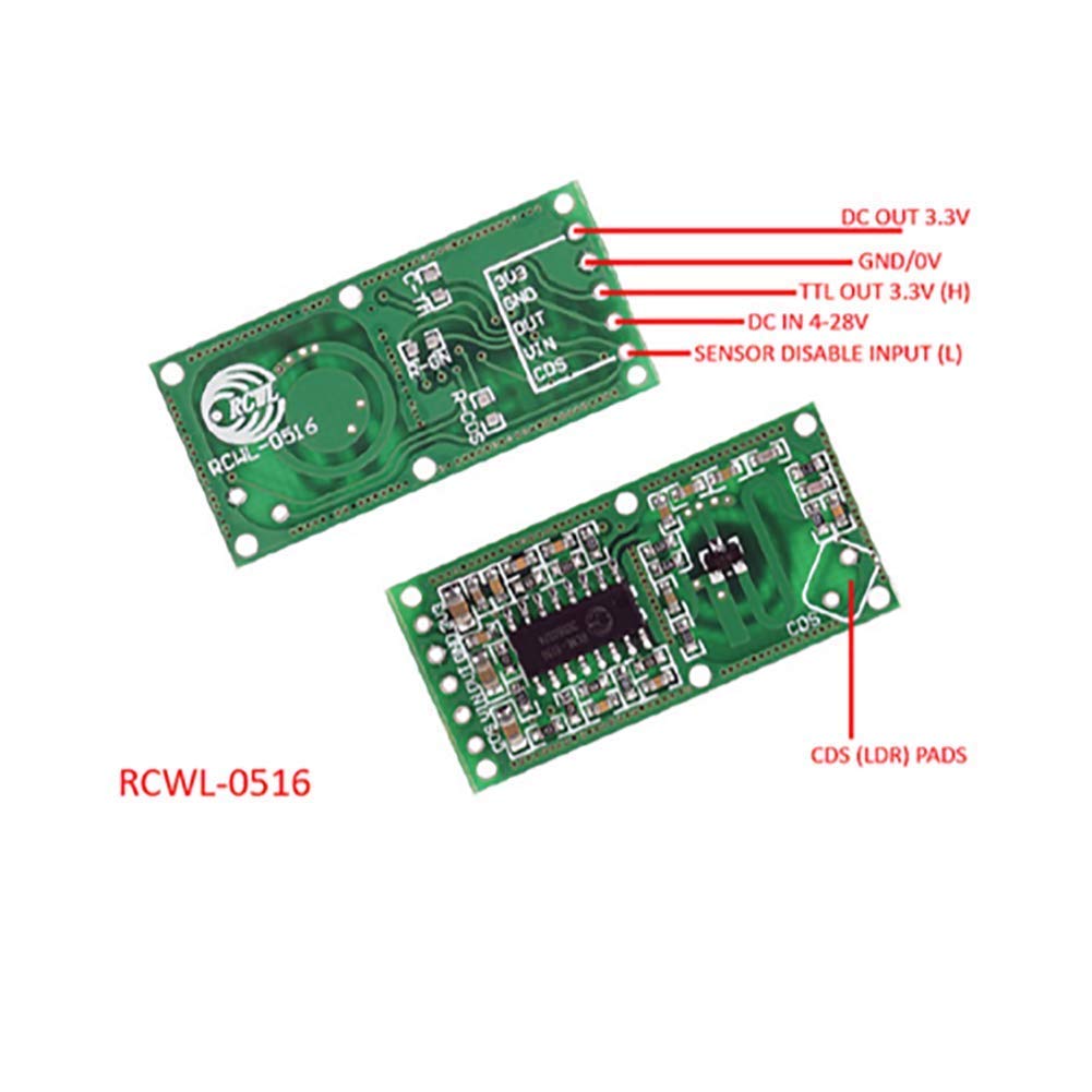 5PCS RCWL-0516 Motion Detectio - đánh giá và giá Esp8266 Nodemcu Board