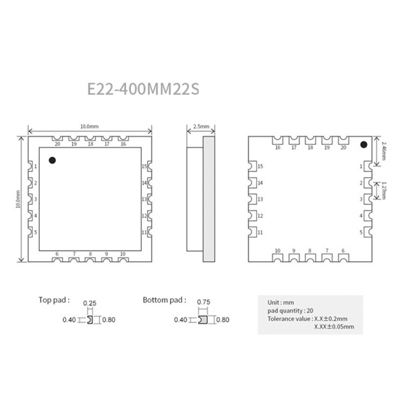2X EBYTE SX1268 433Mhz Lora Wi - đánh giá và giá 433Mhz Receiver Module