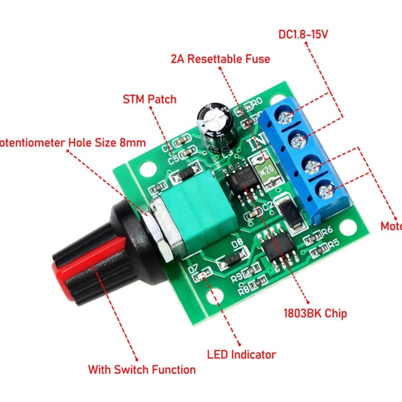 DC Motor Speed Controller 1.8v - đánh giá và giá Level Shifter 3.3V